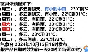 1广州16日起阴雨天返场（2024年10月16日起）